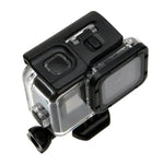 เคสกันน้ำลึก 30 เมตรสำหรับ GoPro HERO6 /5 พร้อมฝาหลังโปร่งแสงและตัวยึดพื้นฐานพร้อมสกรู ไม่ต้องถอดเลนส์ (GP413), เคสและฝาหลัง