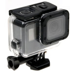 เคสกันกระแทกโครงกระดูกสำหรับ GoPro HERO6 /5 พร้อมฝาหลังโปร่งแสงและตัวยึดพื้นฐานพร้อมสกรู, ไม่ต้องถอดเลนส์, ฝาหลังโปร่งแสง