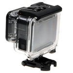 เคสกันกระแทกโครงกระดูกสำหรับ GoPro HERO6 /5 พร้อมฝาหลังโปร่งแสงและตัวยึดพื้นฐานพร้อมสกรู, ไม่ต้องถอดเลนส์, ฝาหลังโปร่งแสง