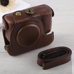 กระเป๋าเคสกล้องหนัง PU พร้อมสายสะพายสำหรับ Canon G16, สำหรับ G16