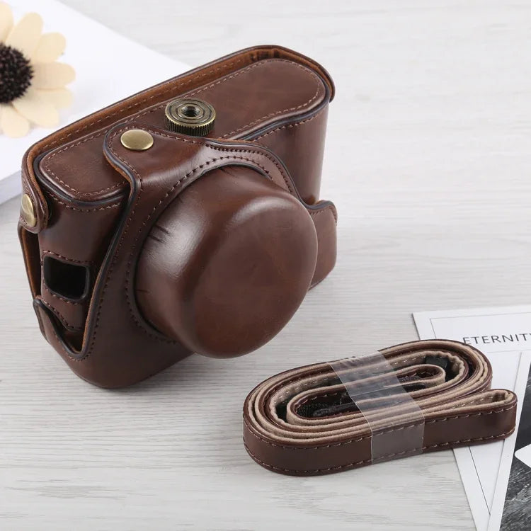 กระเป๋าเคสกล้องหนัง PU พร้อมสายสะพายสำหรับ Fujifilm X100F, สำหรับ FUJI X100F