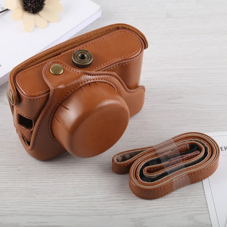 กระเป๋าเคสกล้องหนัง PU พร้อมสายสะพายสำหรับ Fujifilm X100F, สำหรับ FUJI X100F