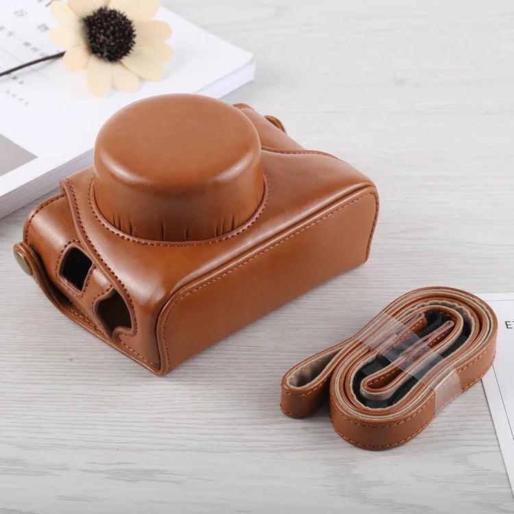 กระเป๋าเคสกล้องหนัง PU พร้อมสายสะพายสำหรับ Fujifilm X100F, สำหรับ FUJI X100F