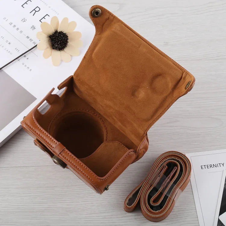 กระเป๋าเคสกล้องหนัง PU พร้อมสายสะพายสำหรับ Fujifilm X100F, สำหรับ FUJI X100F