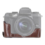 ฐานเคสกล้องหนัง PU ครึ่งตัวพร้อมเกลียว 1/4 นิ้ว สำหรับ Canon EOS M5, สำหรับ Canon M5