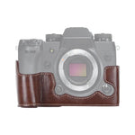 ฐานเคสครึ่งตัวกล้องหนัง PU เกลียว 1/4 นิ้ว สำหรับ FUJIFILM X-H1, สำหรับ FUJIFILM X-H1, สำหรับ FUJIFILM XH1