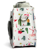 กระเป๋าใส่กล้องหนัง PU ลายฟลามิงโก้และต้นกระบองเพชร สำหรับกล้อง FUJIFILM Instax Mini 7S / 7C, ฟลามิงโก้กระบองเพชร