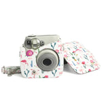 กระเป๋าใส่กล้องหนัง PU ลายฟลามิงโก้และต้นกระบองเพชร สำหรับกล้อง FUJIFILM Instax Mini 7S / 7C, ฟลามิงโก้กระบองเพชร