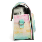 กระเป๋าเคสกล้องหนัง PU ลายภาพวาดน้ำมันรุ้ง สำหรับกล้อง FUJIFILM Instax Mini 7S / 7C, ลายรุ้งน้ำมัน