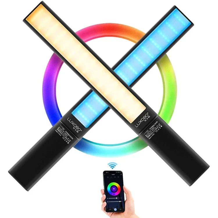 LUXCeO P6 ไฟสติ๊ก LED สีสันสดใสสำหรับถ่ายภาพ วิดีโอแบบถือ พร้อมควบคุมผ่านแอป สี LED เต็มรูปแบบ, P6
