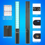 LUXCeO P6 ไฟสติ๊ก LED สีสันสดใสสำหรับถ่ายภาพ วิดีโอแบบถือ พร้อมควบคุมผ่านแอป สี LED เต็มรูปแบบ, P6