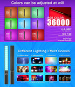 LUXCeO P6 ไฟสติ๊ก LED สีสันสดใสสำหรับถ่ายภาพ วิดีโอแบบถือ พร้อมควบคุมผ่านแอป สี LED เต็มรูปแบบ, P6