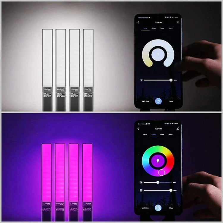 LUXCeO P6 ไฟสติ๊ก LED สีสันสดใสสำหรับถ่ายภาพ วิดีโอแบบถือ พร้อมควบคุมผ่านแอป สี LED เต็มรูปแบบ, P6