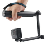 ไม้เซลฟี่แบบ 3 ทางพร้อมแท่นยึดเวทมนตร์สำหรับ GoPro, Insta360, DJI และกล้องแอคชั่นอื่นๆ, ความยาว: 24.5-63ซม., ความยาว: 24.5-63ซม. (สีดำ)
