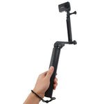 ไม้เซลฟี่แบบ 3 ทางพร้อมแท่นยึดเวทมนตร์สำหรับ GoPro, Insta360, DJI และกล้องแอคชั่นอื่นๆ, ความยาว: 24.5-63ซม., ความยาว: 24.5-63ซม. (สีดำ)