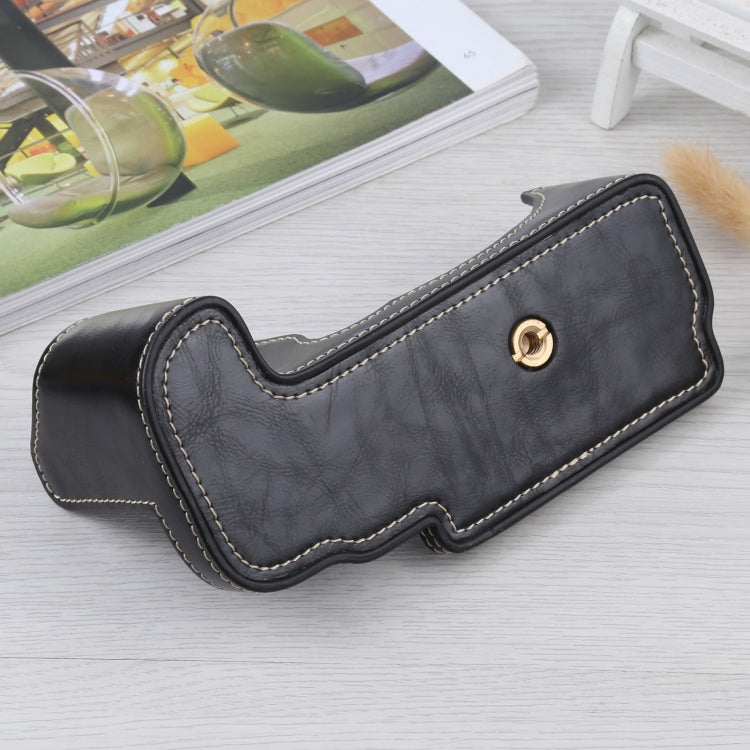 ฐานเคสหนัง PU ครึ่งตัวพร้อมเกลียว 1/4 นิ้วสำหรับกล้อง FUJIFILM GFX 50S, สำหรับ FUJIFILM GFX 50S