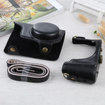 กระเป๋าเคสหนัง PU ครบตัวพร้อมสายสะพายสำหรับกล้อง Samsung Galaxy EK-GC100 / EK-GC110 / EK-GC200, สำหรับ Samsung Galaxy Camera EK-GC200, สำหรับ Samsung Galaxy Camera EK-GC100