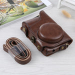 กระเป๋าเคสหนัง PU ครบตัวพร้อมสายสะพายสำหรับกล้อง Samsung Galaxy EK-GC100 / EK-GC110 / EK-GC200, สำหรับ Samsung Galaxy Camera EK-GC200, สำหรับ Samsung Galaxy Camera EK-GC100