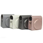 กระเป๋าเคสหนัง PU สีมุกสำหรับกล้อง FUJIFILM Instax SQUARE SQ6 พร้อมสายสะพายไหล่ปรับได้, SQ6