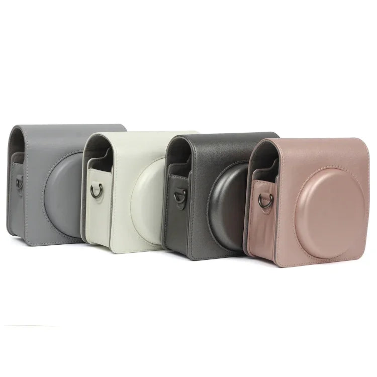 กระเป๋าเคสหนัง PU สีมุกสำหรับกล้อง FUJIFILM Instax SQUARE SQ6 พร้อมสายสะพายไหล่ปรับได้, SQ6