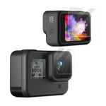 ฟิล์มกันรอยเลนส์กล้อง HD สำหรับ GoPro HERO8 Black + ฟิล์มกันรอยหน้าจอ LCD HD