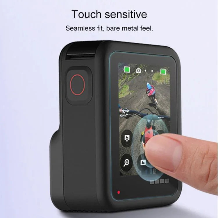 ฟิล์มกันรอยเลนส์กล้อง HD สำหรับ GoPro HERO8 Black + ฟิล์มกันรอยหน้าจอ LCD HD