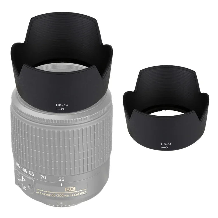 ฮูดเลนส์ HB-34 สำหรับเลนส์ Nikon 55-200mm f/4-5.6 G ED, HB-34