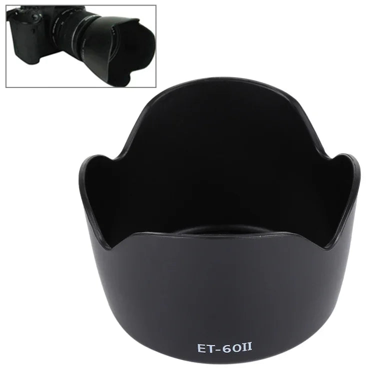 ฮูดเลนส์ ET-60II สำหรับเลนส์ EF 55-250 IS, EF 75-300III USM, EF 90-300MM f/4-5.6, ET-60II