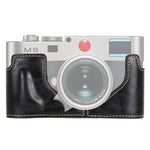 ฐานเคสหนัง PU ครึ่งตัวสำหรับกล้อง พร้อมเกลียว 1/4 นิ้ว สำหรับ Leica M9, สำหรับ Leica M9