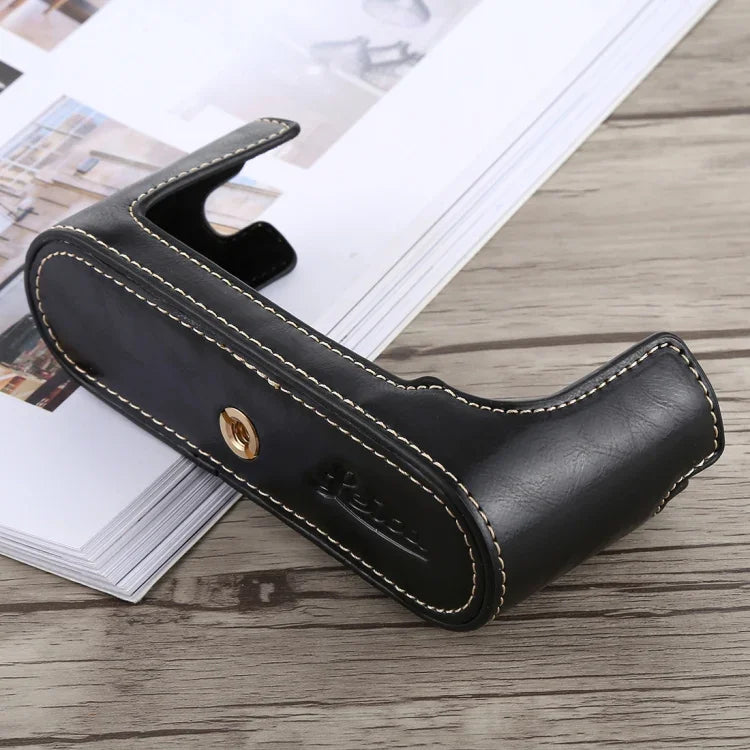 ฐานเคสหนัง PU ครึ่งตัวสำหรับกล้อง พร้อมเกลียว 1/4 นิ้ว สำหรับ Leica M9, สำหรับ Leica M9