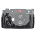 ฐานเคสหนัง PU ครึ่งตัวสำหรับกล้อง พร้อมเกลียว 1/4 นิ้ว สำหรับ Leica M10, สำหรับ Leica M10