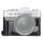 ฐานเคสครึ่งกล้องหนัง PU พร้อมเกลียว 1/4 นิ้ว สำหรับ FUJIFILM X-T10 / X-T20, สำหรับ FUJIFILM XT10, สำหรับ FUJIFILM XT10