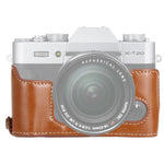 ฐานเคสครึ่งกล้องหนัง PU พร้อมเกลียว 1/4 นิ้ว สำหรับ FUJIFILM X-T10 / X-T20, สำหรับ FUJIFILM XT10, สำหรับ FUJIFILM XT10