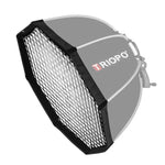 ซอฟต์บ็อกซ์แฟลช Speedlite รูปแปดเหลี่ยมตะแกรงรังผึ้ง TRIOPO S90 ขนาดเส้นผ่านศูนย์กลาง 90 ซม. สำหรับสตูดิโอ, ขนาดเส้นผ่านศูนย์กลาง 90 ซม.
