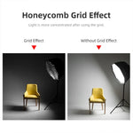 ซอฟต์บ็อกซ์แฟลช Speedlite รูปแปดเหลี่ยมตะแกรงรังผึ้ง TRIOPO S90 ขนาดเส้นผ่านศูนย์กลาง 90 ซม. สำหรับสตูดิโอ, ขนาดเส้นผ่านศูนย์กลาง 90 ซม.