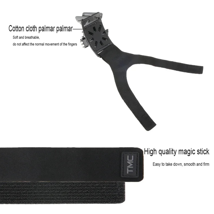 สายรัดข้อมือ แขน ขา 3 in 1 พร้อมขาตั้งหมุน 360 องศา สำหรับกล้องแอคชั่น GoPro, Insta360, DJI และอื่นๆ, GP278