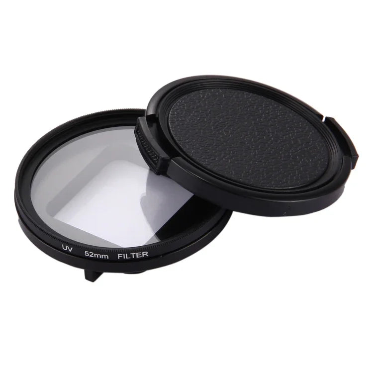 ฟิลเตอร์เลนส์ UV 3 in 1 ขนาด 52mm พร้อมฝาปิด สำหรับ GoPro HERO7 Black/6/5, ฟิลเตอร์เลนส์ UV 52mm