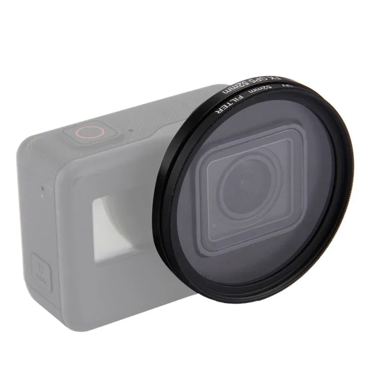 ฟิลเตอร์เลนส์ UV 3 in 1 ขนาด 52mm พร้อมฝาปิด สำหรับ GoPro HERO7 Black/6/5, ฟิลเตอร์เลนส์ UV 52mm