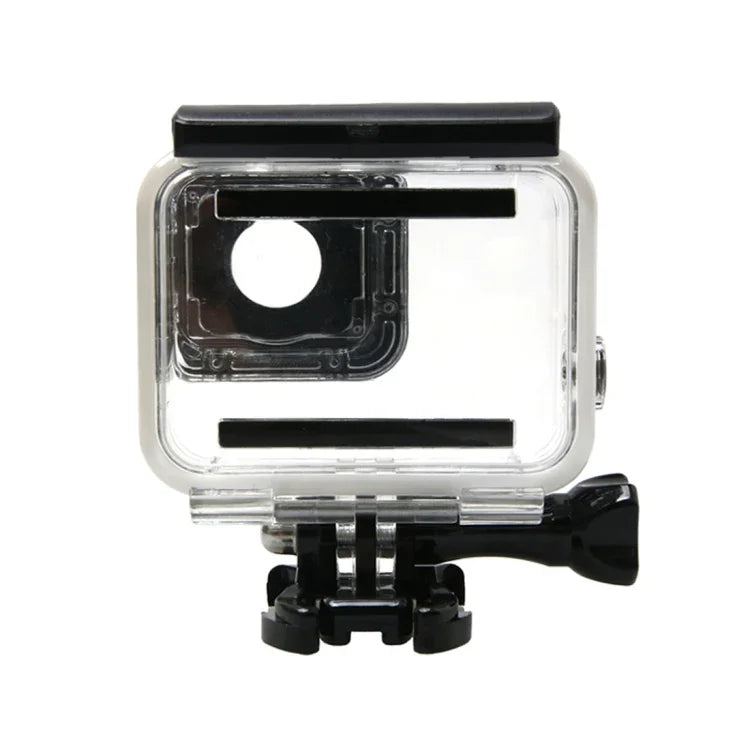 เคสกันน้ำสำหรับ GoPro HERO6 /5 พร้อมฝาหลังโปร่งแสงและตัวล็อก พร้อมฐานยึดและสกรูพื้นฐาน, เคสกันน้ำ