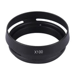 ฮูดเลนส์โลหะระบายอากาศขนาด 49 มม. สำหรับ Fujifilm X100, LA-49 X100 (สีดำ), LA-49 X100 (สีเงิน)