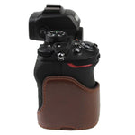 ฐานเคสกล้องหนัง PU ครึ่งตัวพร้อมเกลียว 1/4 นิ้ว สำหรับ Nikon Z50, สำหรับ Nikon Z50