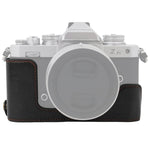 ฐานเคสกล้องหนัง PU ครึ่งตัวพร้อมเกลียว 1/4 นิ้ว สำหรับ Nikon Z fc, สำหรับ Nikon Z fc
