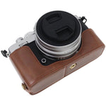 ฐานเคสกล้องหนัง PU ครึ่งตัวพร้อมเกลียว 1/4 นิ้ว สำหรับ Nikon Z fc, สำหรับ Nikon Z fc