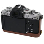 ฐานเคสกล้องหนัง PU ครึ่งตัวพร้อมเกลียว 1/4 นิ้ว สำหรับ Nikon Z fc, สำหรับ Nikon Z fc
