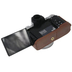 ฐานเคสกล้องหนัง PU ครึ่งตัวพร้อมเกลียว 1/4 นิ้ว สำหรับ Nikon Z fc, สำหรับ Nikon Z fc