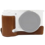 ฐานเคสกล้องหนัง PU ครึ่งตัวพร้อมเกลียว 1/4 นิ้วสำหรับ Sony ZV-E10 / ZV-E10L สำหรับ Sony ZV-E10