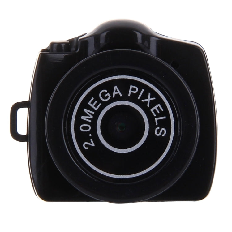 กล้องบันทึกวิดีโอดิจิตอลขนาดเล็ก Y2000 HD สำหรับกีฬากลางแจ้ง รองรับการ์ด Micro SD / TF สูงสุด 32GB (สีดำ)
