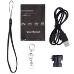 กล้องบันทึกวิดีโอดิจิตอลขนาดเล็ก Y2000 HD สำหรับกีฬากลางแจ้ง รองรับการ์ด Micro SD / TF สูงสุด 32GB (สีดำ)