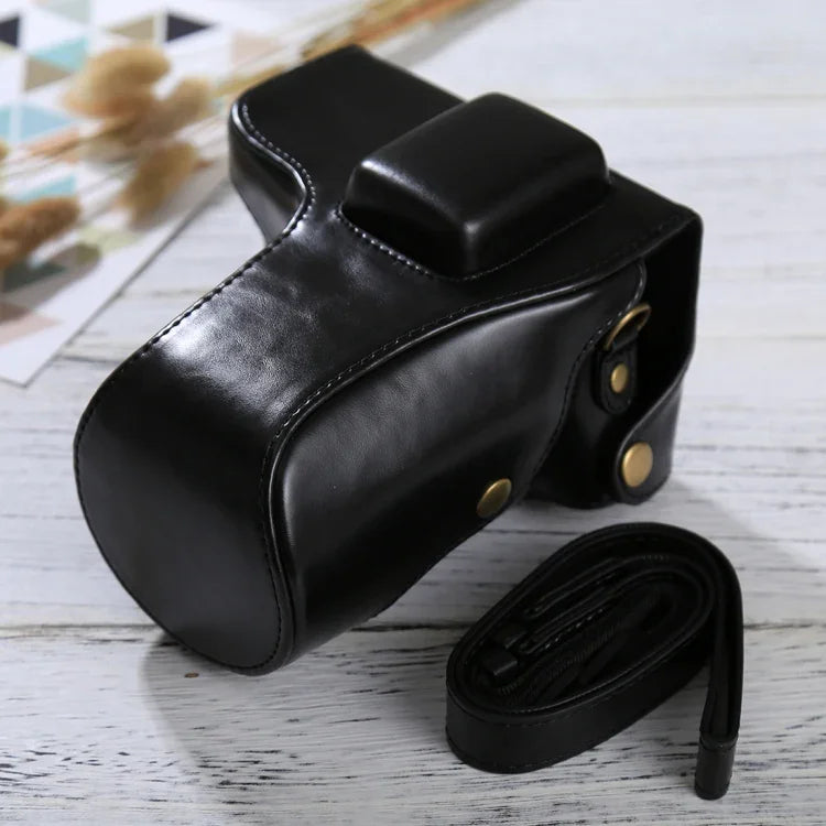 กระเป๋าเคสกล้องหนัง PU แบบเต็มตัวพร้อมสายสะพายสำหรับ Samsung NX300, สำหรับ Samsung NX300