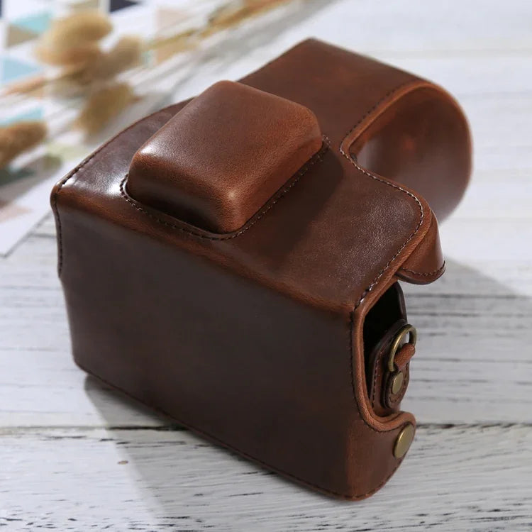 กระเป๋าเคสกล้องหนัง PU แบบเต็มตัวพร้อมสายสะพายสำหรับ Samsung NX300, สำหรับ Samsung NX300